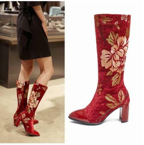 calvin klein annie velvet boots